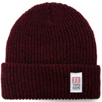 TOPO DESIGNS WATCH CAP Red/Navy Marl