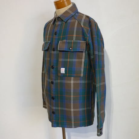 TOPO DESIGNS MOUNTAIN SHIRT JACKET - MEN'S Blue / Red Plaid