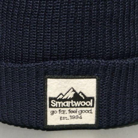 SMART WOOL PATCH BEANIE Deep Navy