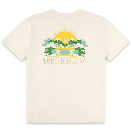 TOPO DESIGNS PEAKS & VALLEY TEE Natural