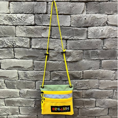 ORGANIC CLIMBING Sash Bag  Sky X Yellow X Tee Green