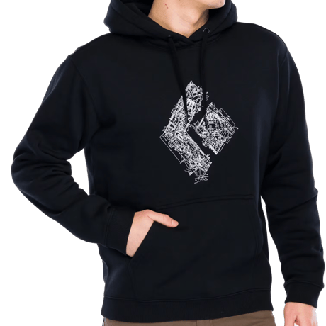 BLACK DIAMOND ENGINEERED DIAMOND HOODY Black