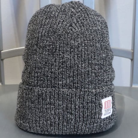 TOPO DESIGNS WATCH CAP Black/White Marl