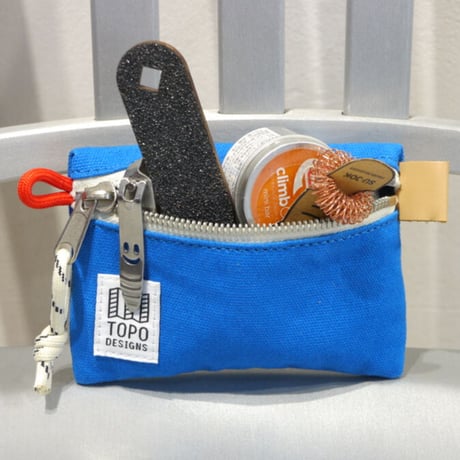 TOPO DESIGNS ACCESSORY BAG-MICRO Canvas Blue