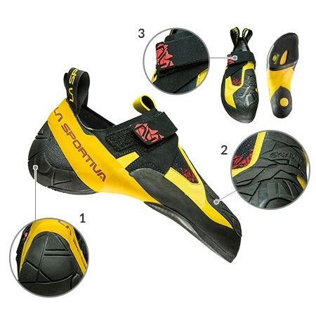 LA SPORTIVA Skwama Black/Yellow | The Ranch Cli