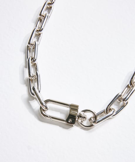 LONG REFLECTION CHAIN NECKLACE (SILVER)