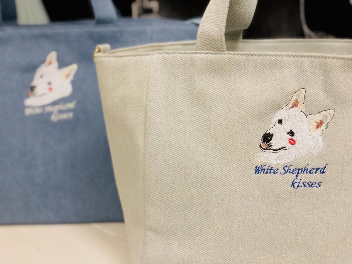 ゴールデンレトリバー刺繍♡グレージュカラー♡帆布のトートバッグ ゴールデンレトリバー刺繍♡グレージュカラー♡帆布のトート