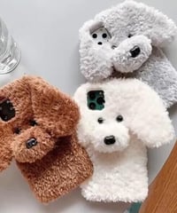 もふもふモフモフ犬スマホケース　iPhone用
