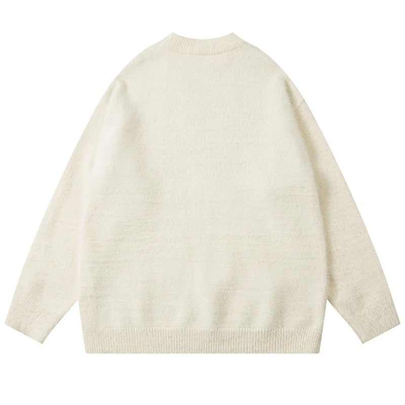 イヌ柄 プルオーバー ニット セーター | #見た目の良いお店