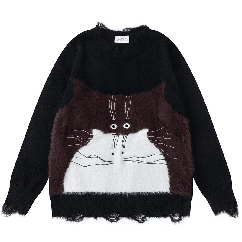 ネコ柄 ニット セーター | #見た目の良いお店