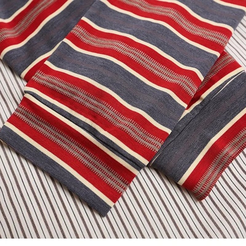 ニットショルダータイ ストライプ シャツ | #見た目の良いお店