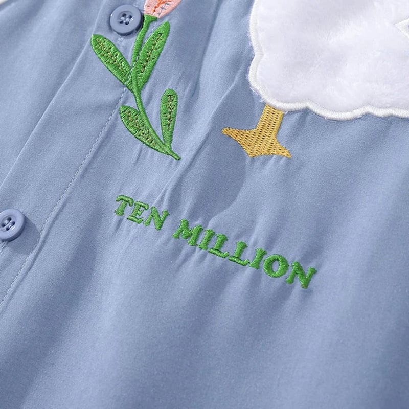 ガチョウ柄] 半袖シャツ | #見た目の良いお店