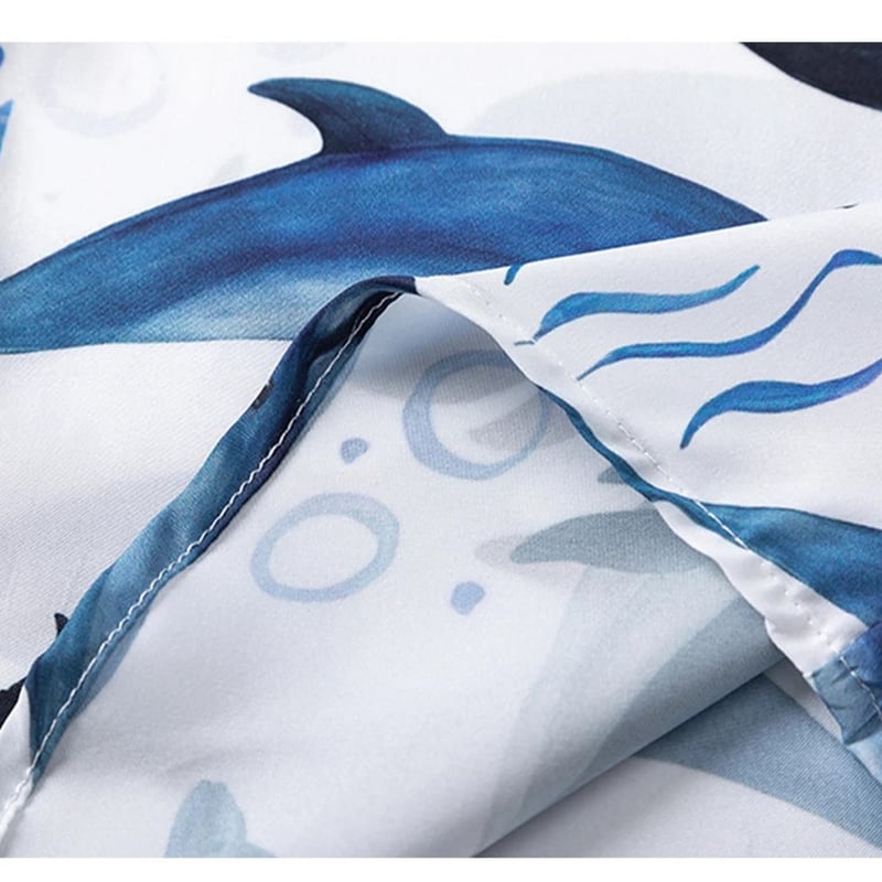 イルカ柄] 半袖シャツ | #見た目の良いお店