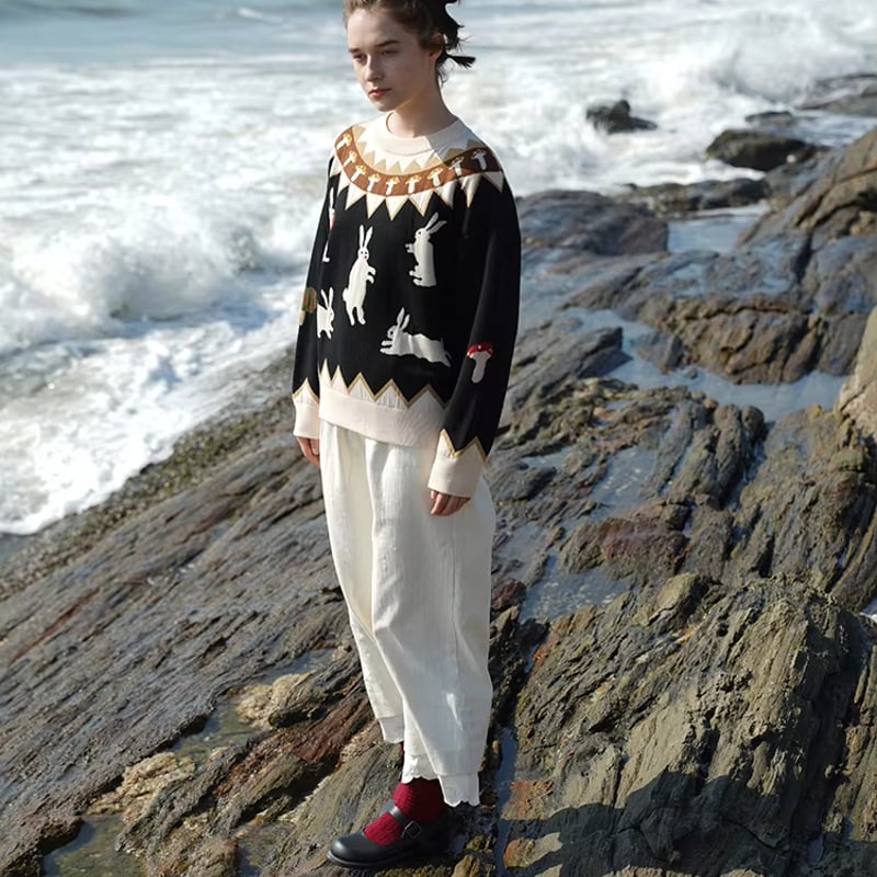 【定価13578円】ほぼ新品未使用 ToAlice うさぎさんニットアウター 累計200枚突破♡>うさぎさんニットスリーピース（3点セット