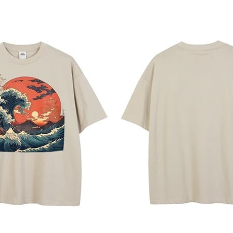 [和柄　海] 　Tシャツ