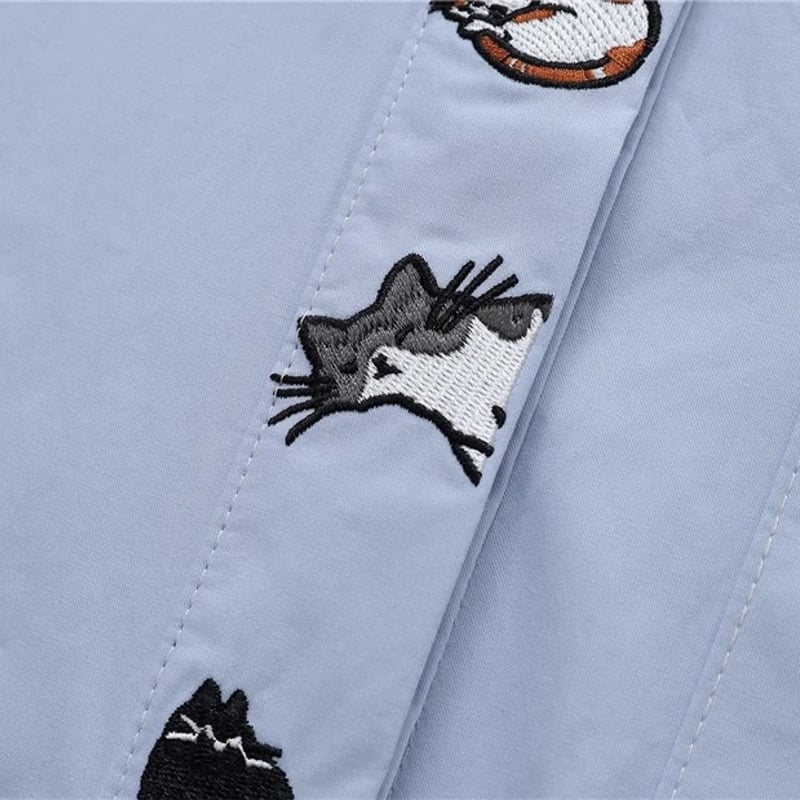 ネコ 刺繍 シャツ | #見た目の良いお店