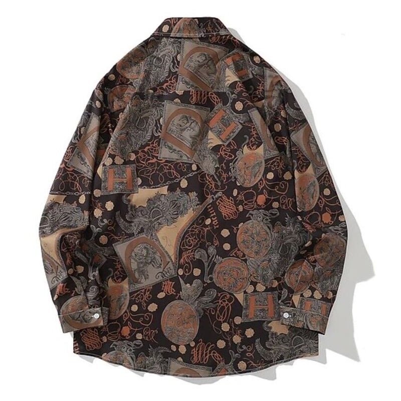 アートプリント] 長袖シャツ | #見た目の良いお店 