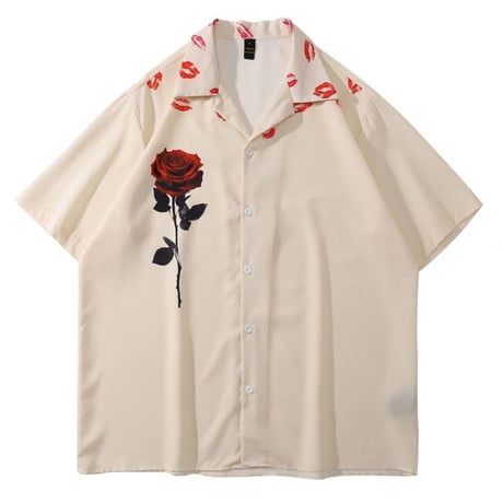 [薔薇] 　半袖シャツ