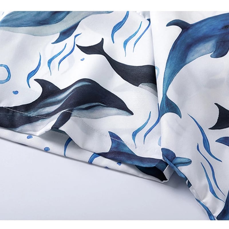イルカ柄] 半袖シャツ | #見た目の良いお店