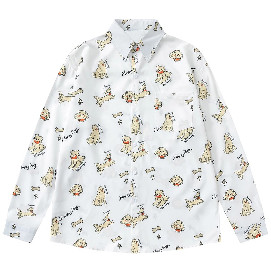 Tanosii jinsei様　misha & Puff 動物柄 長袖カットソー Tanosii jinsei様 misha & Puff 動物柄 長袖カットソー 販売 中