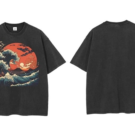 [和柄　海] 　Tシャツ