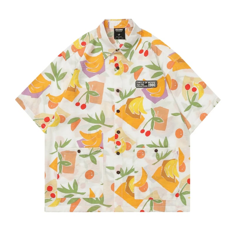 フルーツ柄] 半袖シャツ | #見た目の良いお店 
