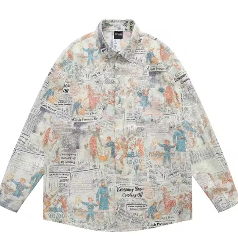 アートプリント] 長袖シャツ | #見た目の良いお店 