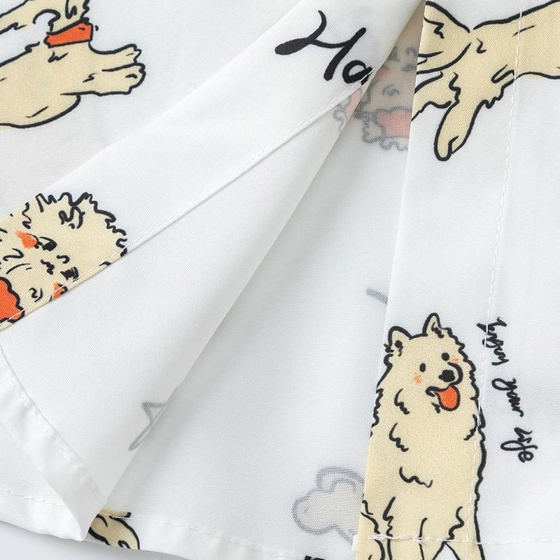 Tanosii jinsei様　misha & Puff 動物柄 長袖カットソー Tanosii jinsei様 misha & Puff 動物柄 長袖カットソー