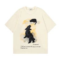 [猫イヌ柄] 　Tシャツ