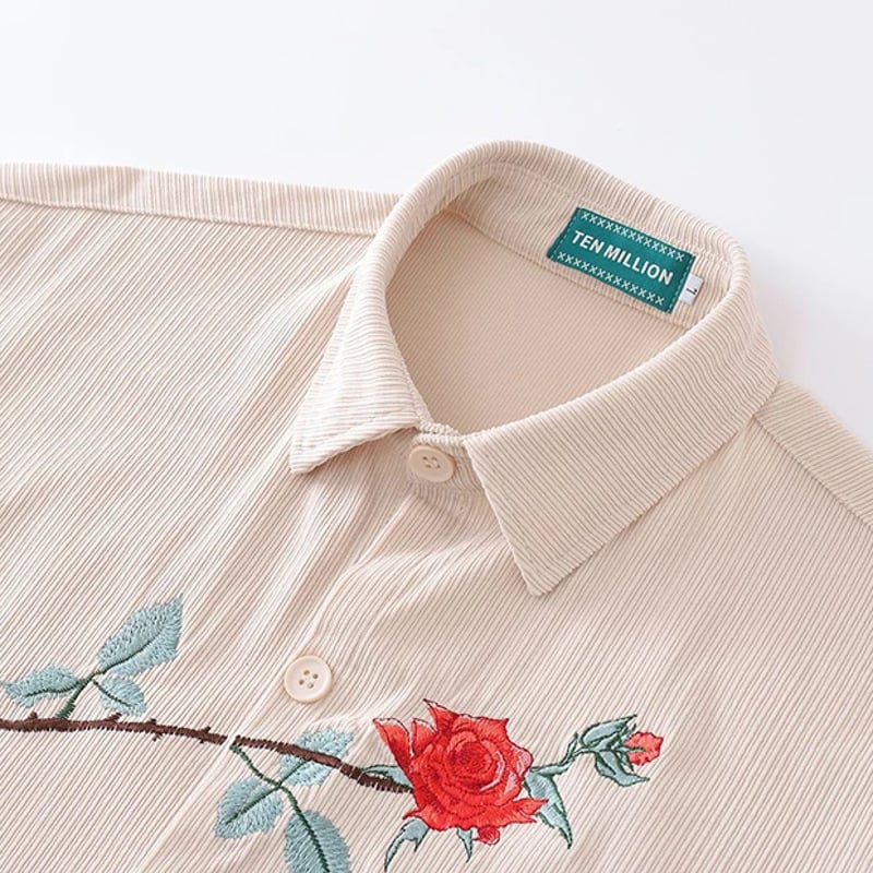 51 美品 paulsmith 薔薇　花柄　コーデュロイ　シャツ 2025年最新】ポールスミス 花柄 シャツ バラの人気アイテム