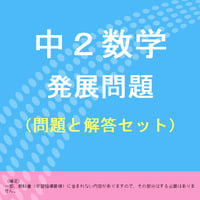 中２数学の発展問題集プリント（問題と解答セット）