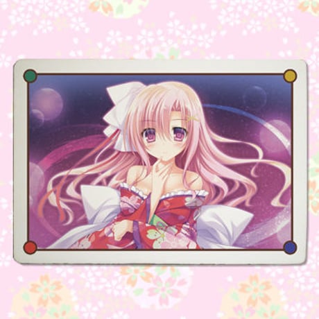 【もののあはれは彩の頃。】九谷焼アートパネル_鬼無水みさき（スタンド付き）
