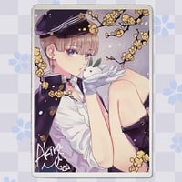 【書き下ろし】「カスカベアキラ」九谷焼アートパネル（スタンド付き）  2