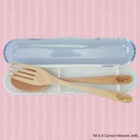 【パワーパフ ガールズ】紀州漆器_カトラリーセット（フォーク、スプーン付き）
