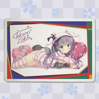 【書き下ろし・複製サイン・ノベルティ付き】「鷹乃ゆき」九谷焼アートパネル（スタンド付き）