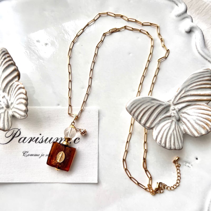 【新品未開封】 BABYL LVERSE PENDANT ロングチェーン希望(お守り香水瓶のチェーン変更) | parisum.c