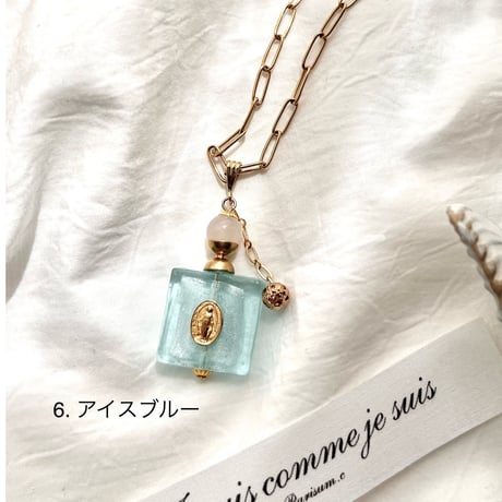 flacon de parfum amulette /お守り香水瓶のネックレス ヘッドのみ(全6色)