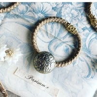 art nouveau  bouton／アールヌーボー調ボタンヘアゴム