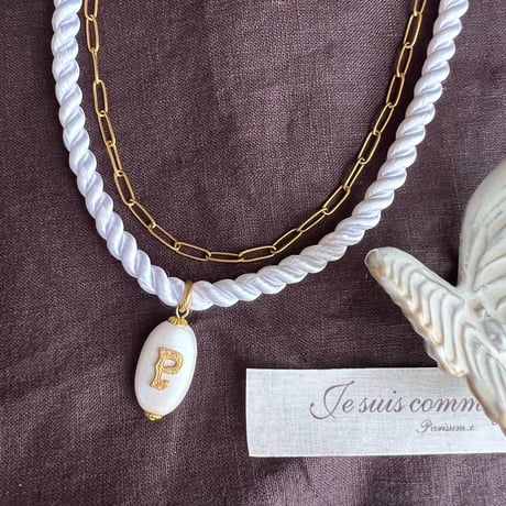 corde de soie collier/シルクロープネックレス