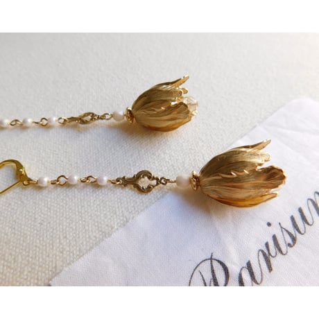 bourgeon doré/ブルジョンドレ ピアス