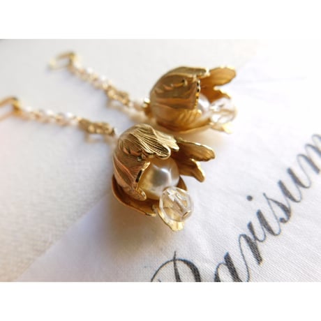 bourgeon doré/ブルジョンドレ ピアス