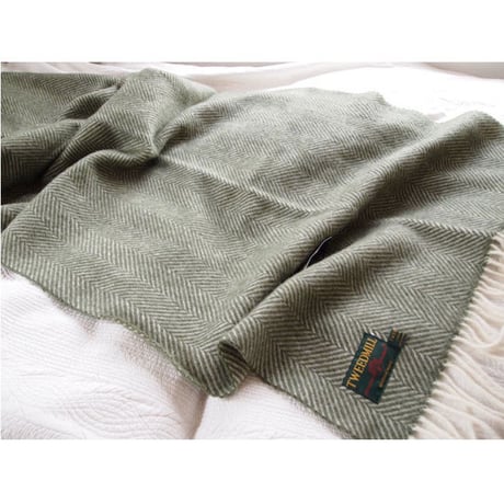 Tweedmill ツイードミル Fishboane showl 70x183 olive