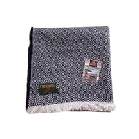 Tweedmill ツイードミル crosshatch check recycle rug 120x150 navy