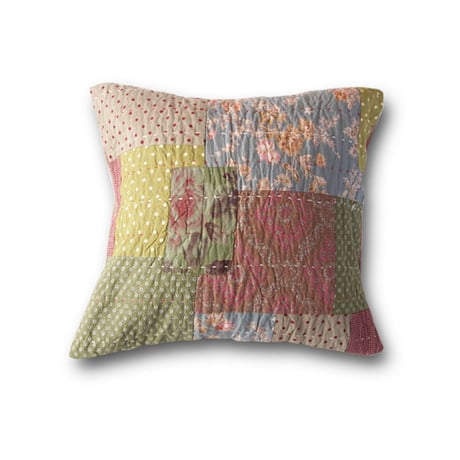 オンフィルダンディエンヌ　クッションカバー　グリーン　ローズ オンフィルダンディエンヌ クッションカバー グリーン ローズ