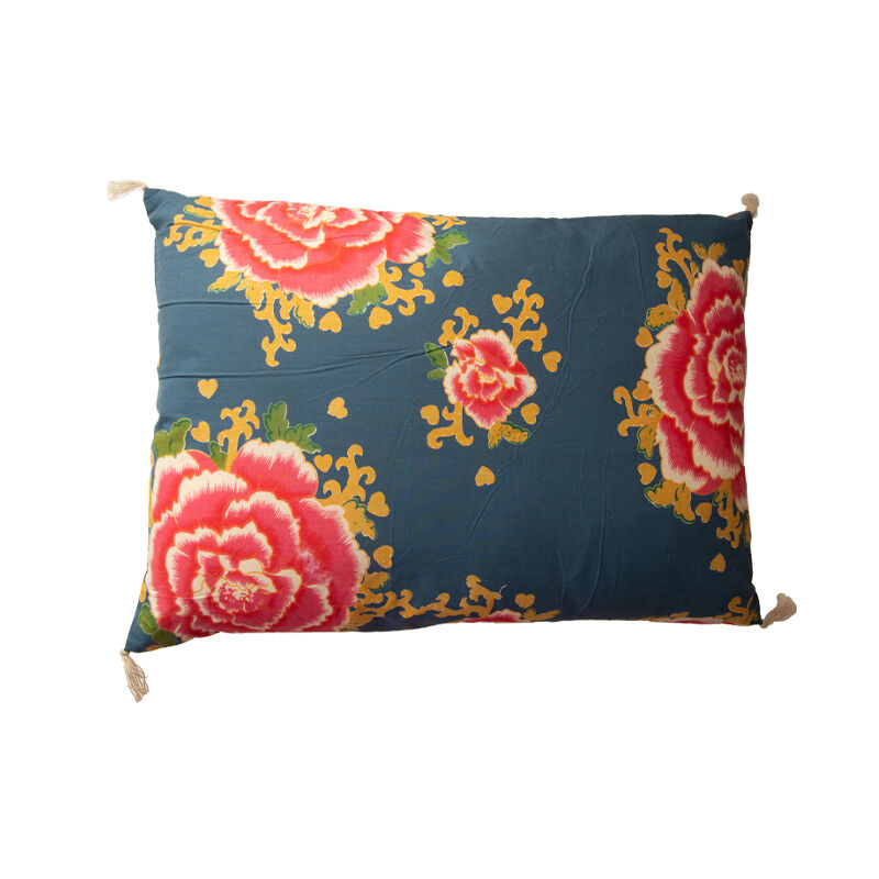 bagaille バガイユ クッション cotton Pivoine green 45x50