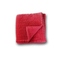 en fil d'Indienne マルチキルトカバー Vague Framboise 160x160
