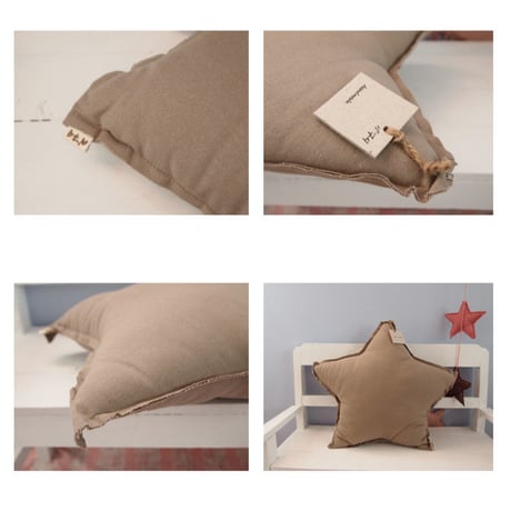 Numero74 ヌメロ74  Star cushion pastel スタークッション M beige