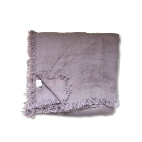 en fil d'Indienne マルチキルトカバー Linen lavender 130x200