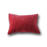 en fil d'Indienne オンフィルダンディエンヌ クッションカバー Vague Framboise 30x45【中材なし】