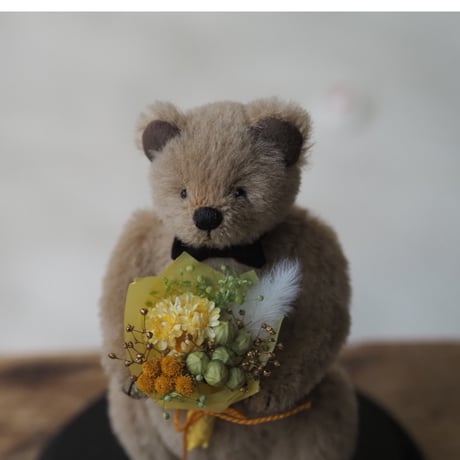 ciel étoilé  オリジナル Middle size Teddy bear with flowe